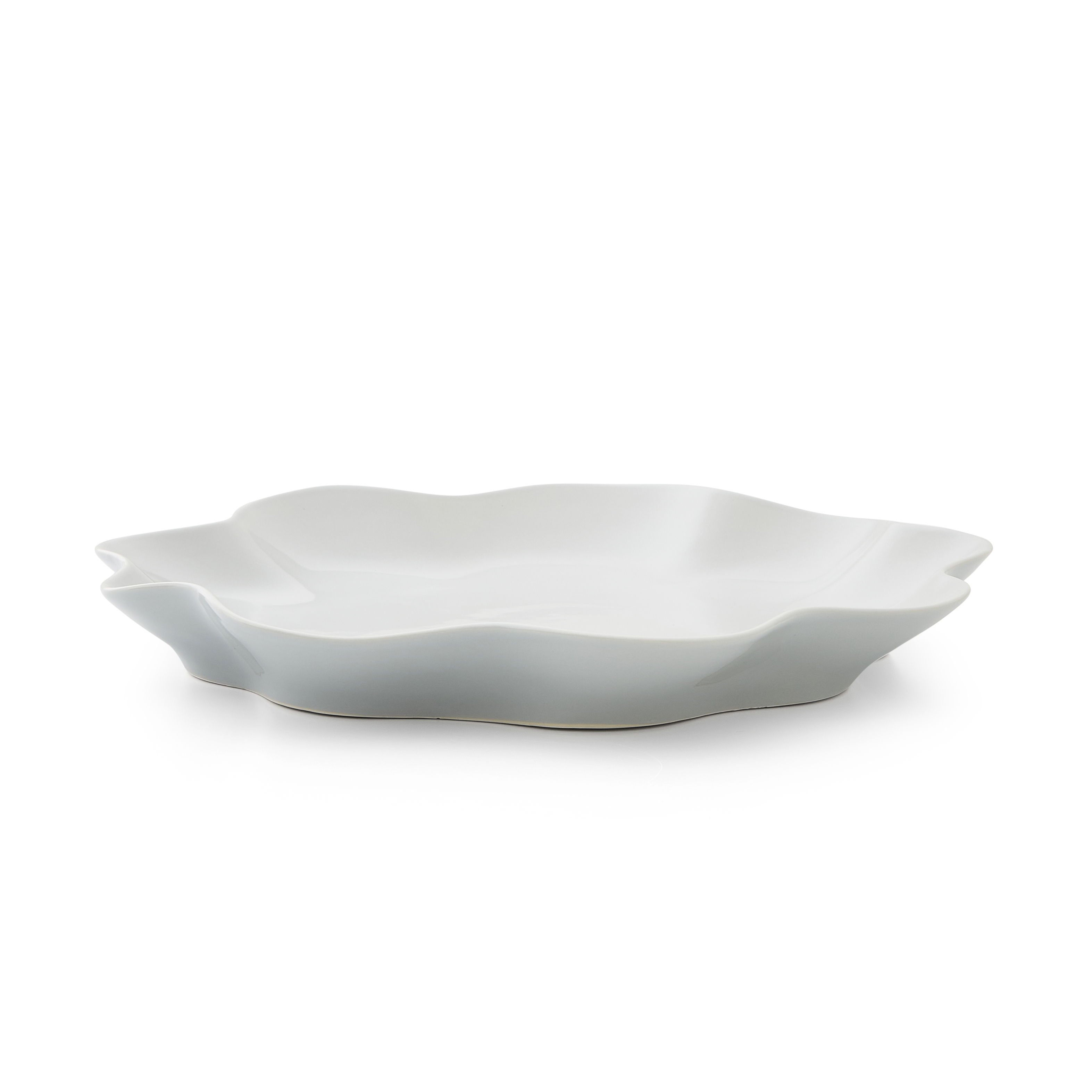 Sophie Conran Floret Large Serving Platter- Dove Grey image number null